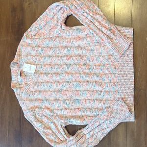 Cropped Cable Sweater